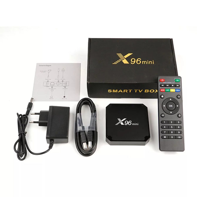 Приставка Смарт Tv Box Андроид X96 mini, новая - фотография