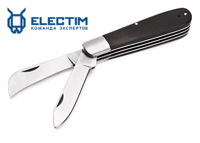 Нож монтерский малый складной с двумя лезвиями НМ-07 (КВТ) - фотография