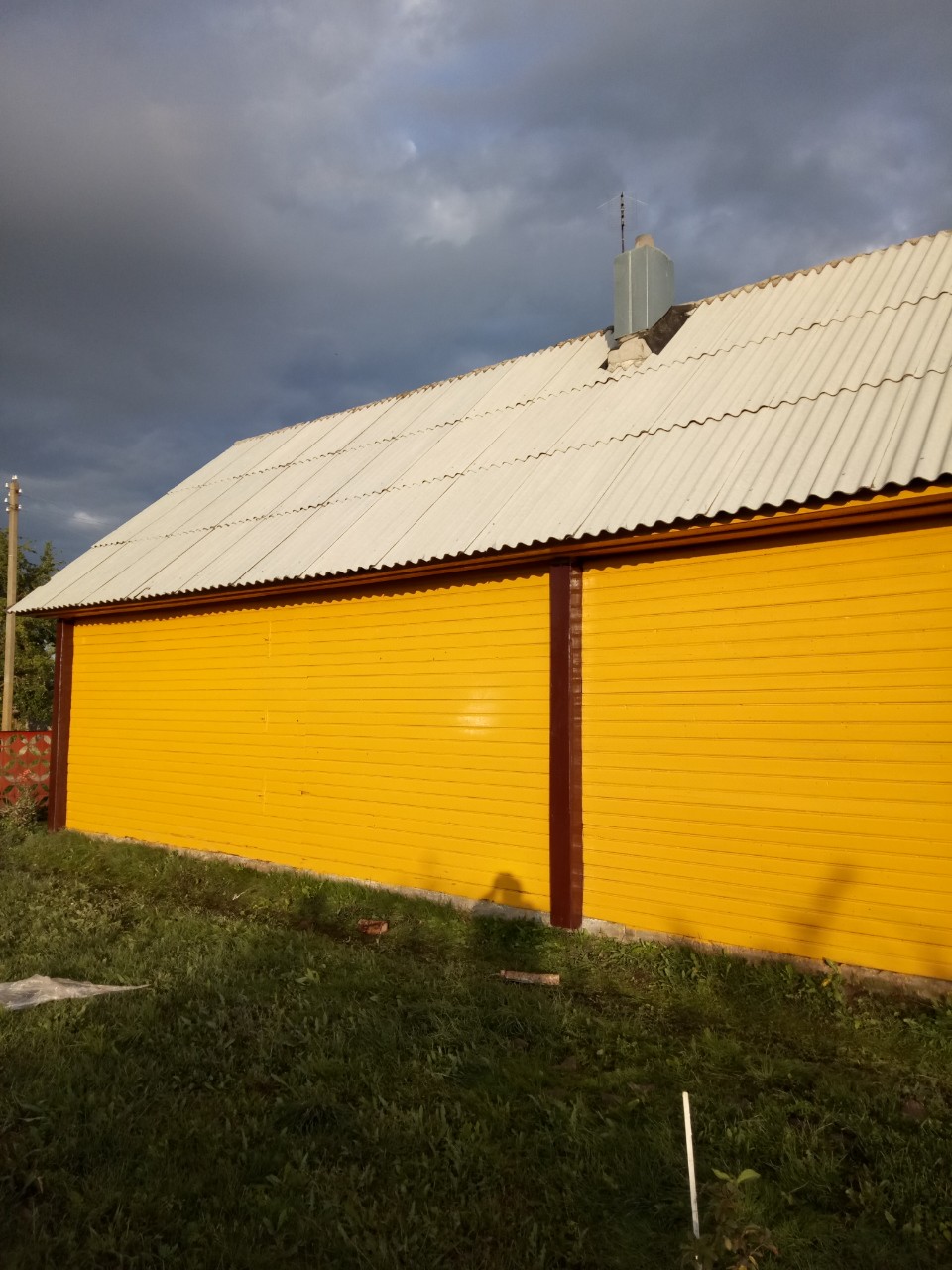 Покраска всех типов деревянных домов в Барановичах. - фотография