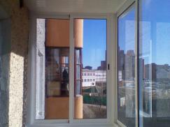 Алюминиевые балконные рамы - фотография