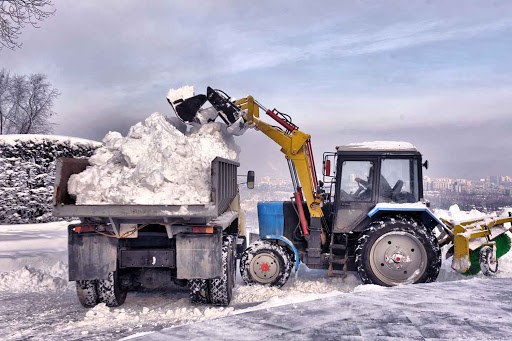 Уборка и вывоз снега в Гомеле - фотография