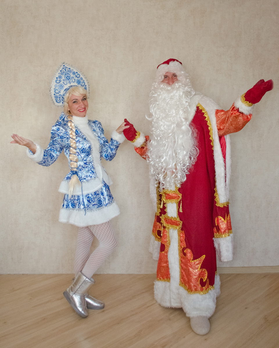 Дед Мороз и Снегурочка в Гомеле. - фотография