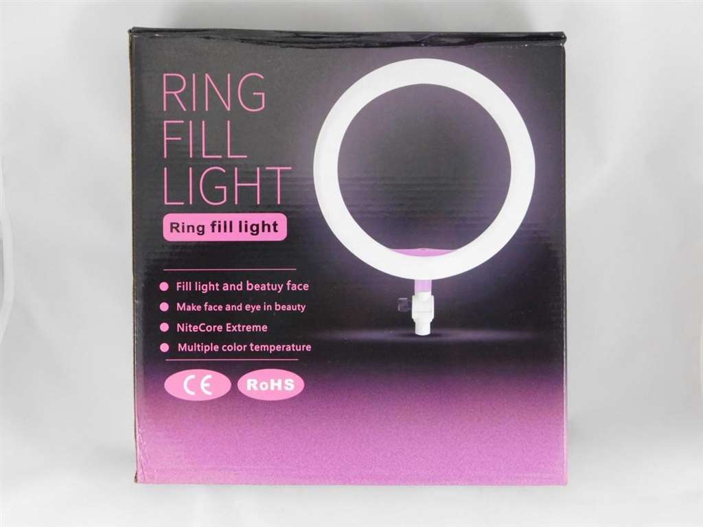 Кольцевая светодиодная лампа LED Ring 28 см  Пульт Штатив2.1М Держатель для телефона - фотография