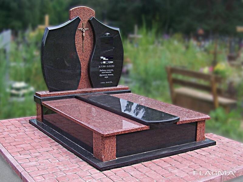 Благоустройство могил: Плитка Гресс-Керамогранит-Бессерный блок - фотография