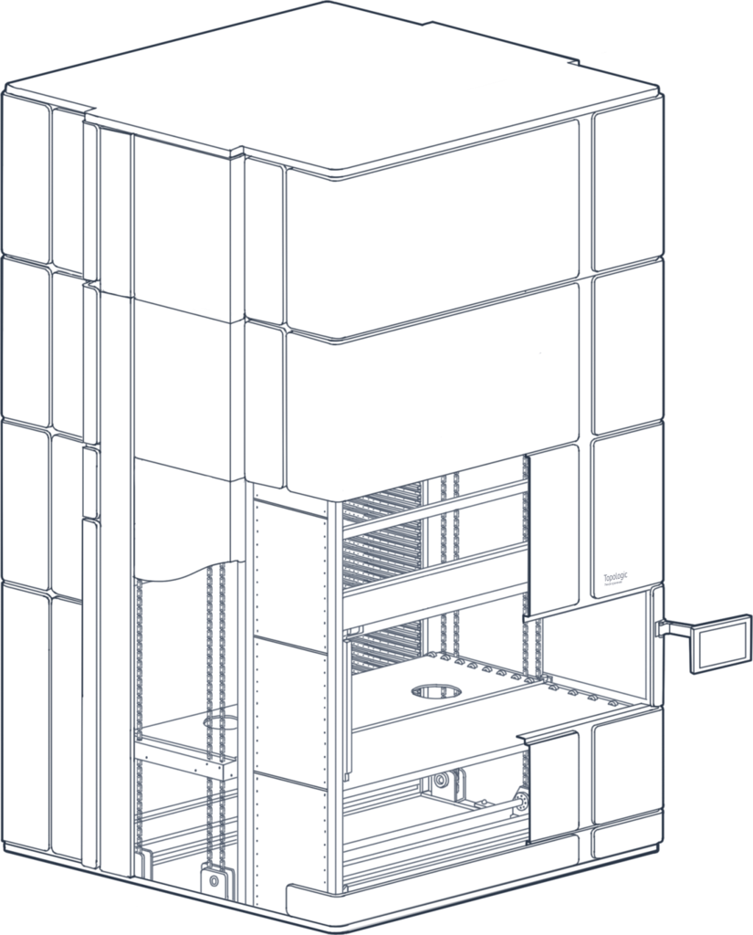 Автоматизированный склад лифтового типа CUBER компании CSort - фотография