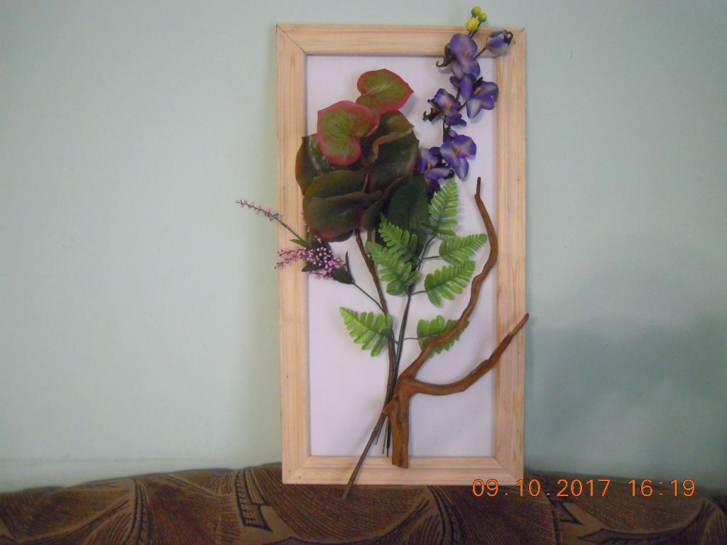 Декоративные вазы , пано ручной работы из дерева - фотография