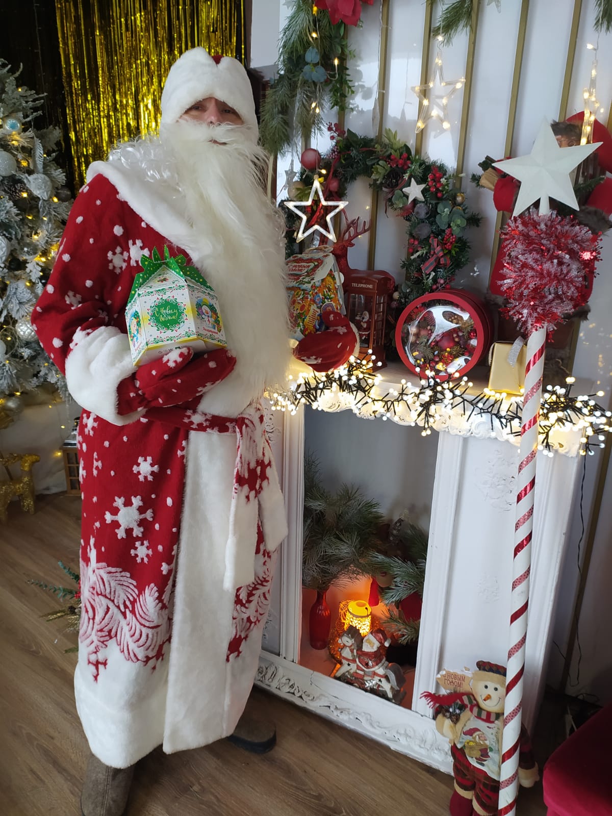 Дед мороз и Снегурочка на дом - фотография