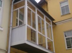 Алюминиевые балконные рамы - фотография