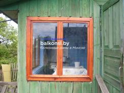 Деревянные окна для дач и веранд - фотография